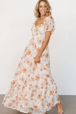 Baltic Born Aberdeen Sweetheart Maxi Dress | Cream Floral
