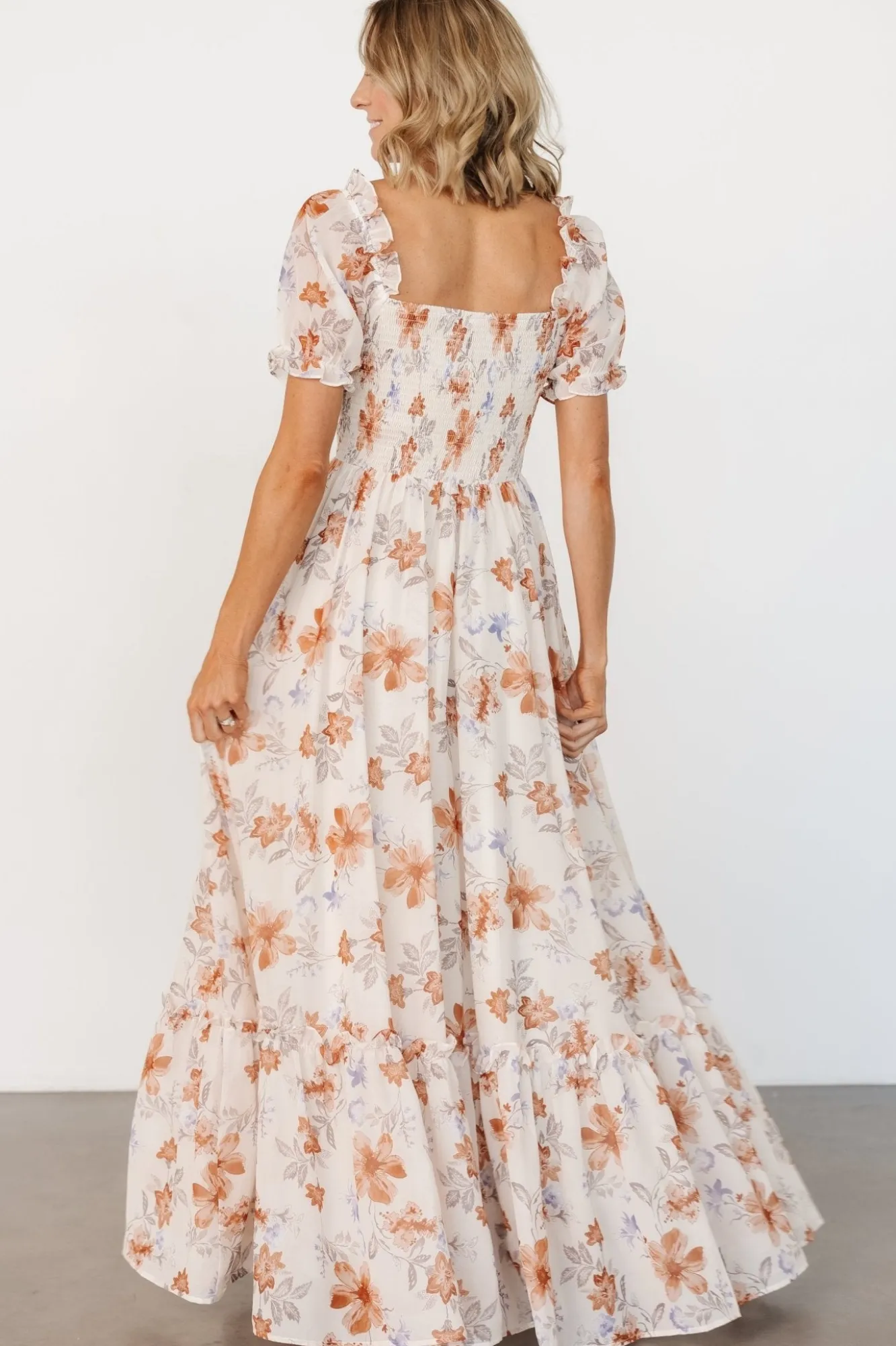 Baltic Born Aberdeen Sweetheart Maxi Dress | Cream Floral