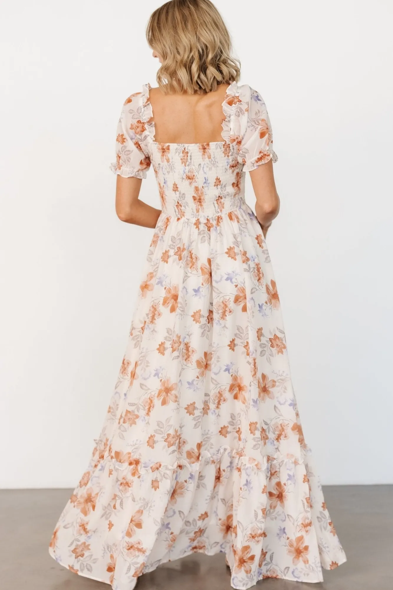 Baltic Born Aberdeen Sweetheart Maxi Dress | Cream Floral