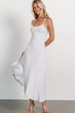Baltic Born Adair Knit Dress | Silver Shimmer