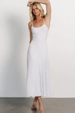 Baltic Born Adair Knit Dress | Silver Shimmer