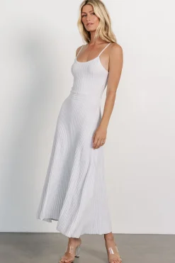 Baltic Born Adair Knit Dress | Silver Shimmer