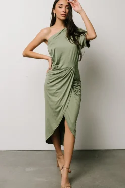 Baltic Born Addison Midi Dress | Dusty Sage
