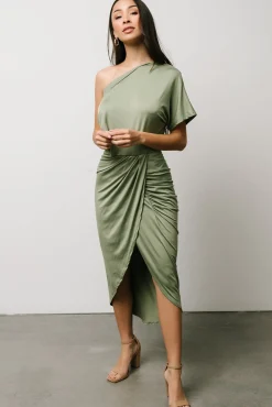 Baltic Born Addison Midi Dress | Dusty Sage