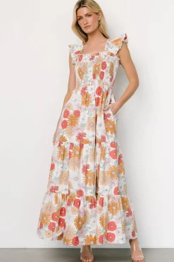Baltic Born Adela Maxi Dress | Cream Multi Floral