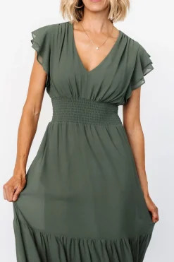 Baltic Born Adelina Maxi Dress | Dark Sage