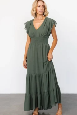 Baltic Born Adelina Maxi Dress | Dark Sage