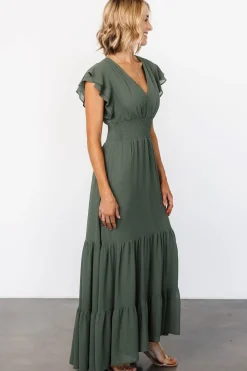 Baltic Born Adelina Maxi Dress | Dark Sage