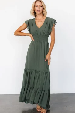 Baltic Born Adelina Maxi Dress | Dark Sage