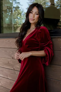 Baltic Born Adelita Velvet Maxi Dress |