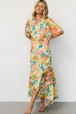 Baltic Born Adrianna Wrap Maxi Dress | Multi Floral