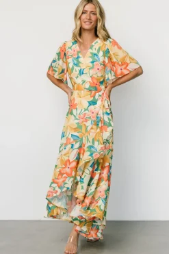 Baltic Born Adrianna Wrap Maxi Dress | Multi Floral
