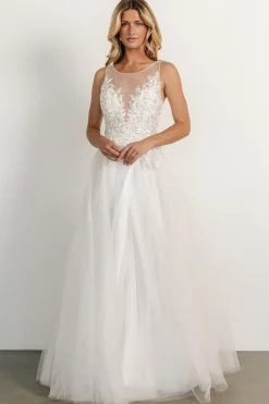 Baltic Born Affection Shimmer Bridal Gown | Off White