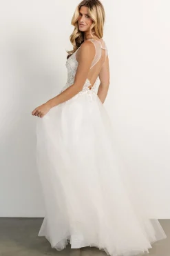 Baltic Born Affection Shimmer Bridal Gown | Off White