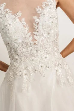 Baltic Born Affection Shimmer Bridal Gown | Off White