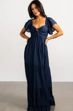 Baltic Born Agatha Maxi Dress | Dark Blue