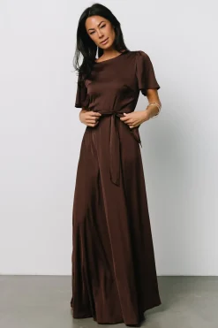 Baltic Born Agnes Satin Maxi Dress |
