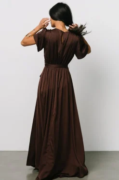 Baltic Born Agnes Satin Maxi Dress |