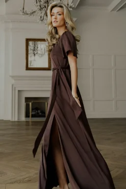 Baltic Born Agnes Satin Maxi Dress |