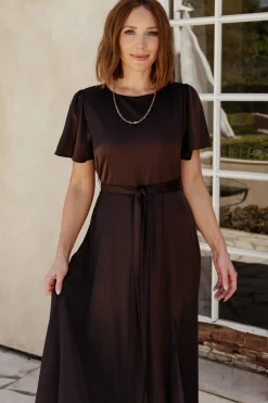 Baltic Born Agnes Satin Maxi Dress |
