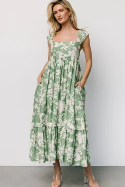 Baltic Born Aita Maxi Dress | Green + Ivory Floral