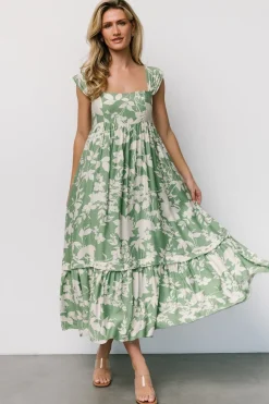 Baltic Born Aita Maxi Dress | Green + Ivory Floral