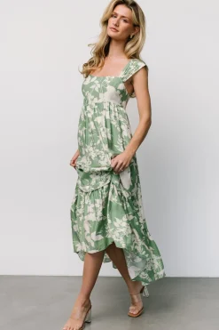 Baltic Born Aita Maxi Dress | Green + Ivory Floral