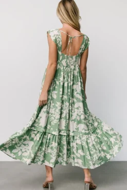 Baltic Born Aita Maxi Dress | Green + Ivory Floral