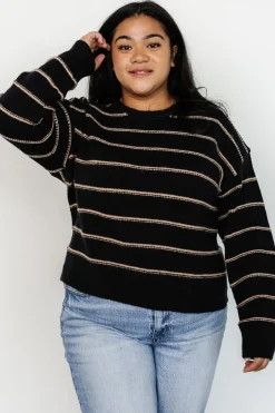 Baltic Born Alanis Stripe Sweater | Black + Camel