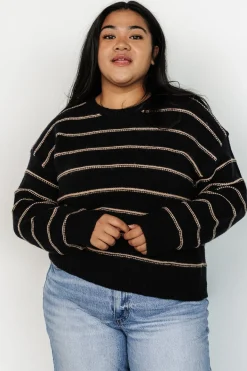 Baltic Born Alanis Stripe Sweater | Black + Camel