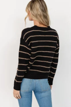 Baltic Born Alanis Stripe Sweater | Black + Camel