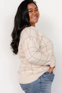 Baltic Born Alden Knit Sweater | Oatmeal + Taupe