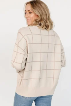 Baltic Born Alden Knit Sweater | Oatmeal + Taupe