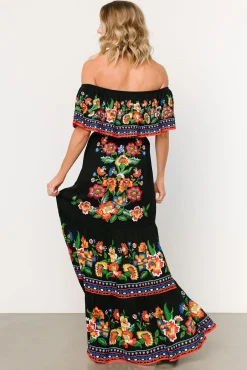 Baltic Born Alejandra Maxi Dress | Black Multi Floral