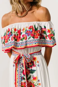 Baltic Born Alejandra Maxi Dress | Ivory Multi Floral