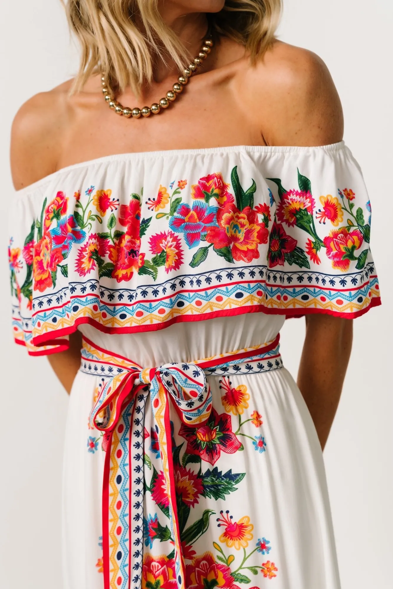 Baltic Born Alejandra Maxi Dress | Ivory Multi Floral