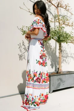 Baltic Born Alejandra Maxi Dress | Ivory Multi Floral