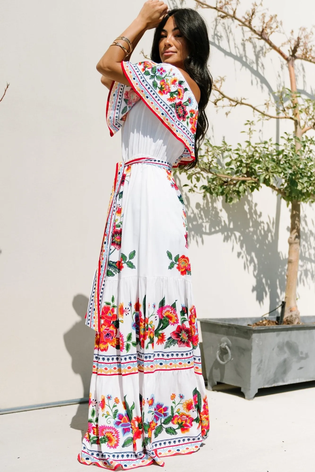 Baltic Born Alejandra Maxi Dress | Ivory Multi Floral