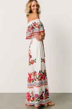Baltic Born Alejandra Maxi Dress | Ivory Multi Floral