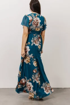 Baltic Born Alexandria Smocked Maxi Dress | Blue Floral