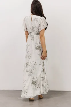 Baltic Born Alexandria Smocked Maxi Dress | Dusty Sage Floral