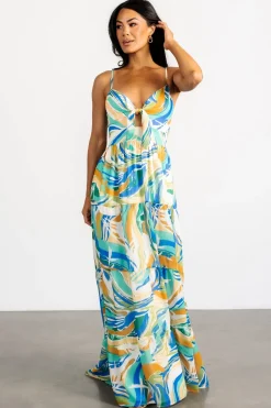 Baltic Born Alexis Maxi Dress | Blue Multi Print
