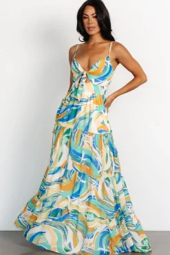 Baltic Born Alexis Maxi Dress | Blue Multi Print