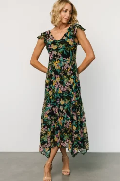 Baltic Born Alisa Maxi Dress | Black Floral