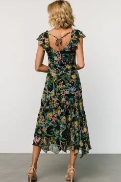Baltic Born Alisa Maxi Dress | Black Floral