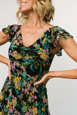 Baltic Born Alisa Maxi Dress | Black Floral