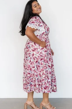 Baltic Born Aliyah Midi Dress | Berry Floral