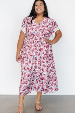 Baltic Born Aliyah Midi Dress | Berry Floral