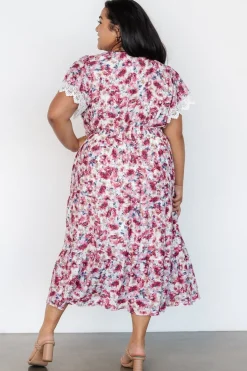 Baltic Born Aliyah Midi Dress | Berry Floral