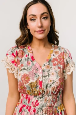 Baltic Born Aliyah Midi Dress | Cream Multi Floral